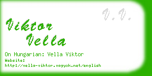 viktor vella business card